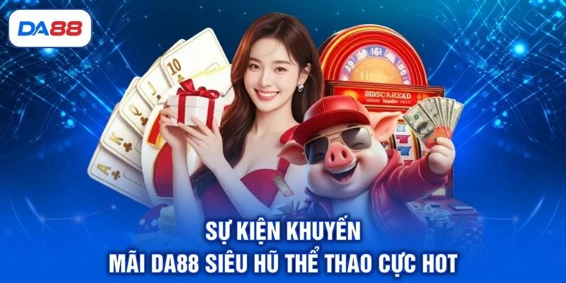 Sự kiện khuyến mãi DA88 siêu hũ thể thao cực hot